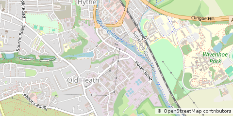 Map of Colchester, Essex