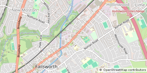 Map of Manchester