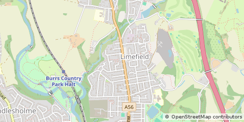 Map of Bury, Lancashire