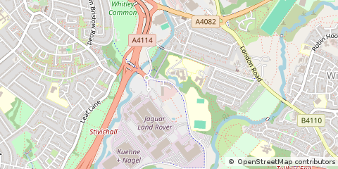 Map of Coventry, West Midlands