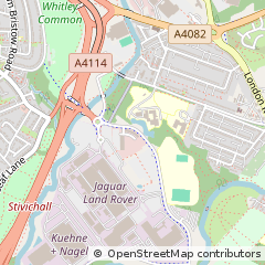 Map of Coventry, West Midlands