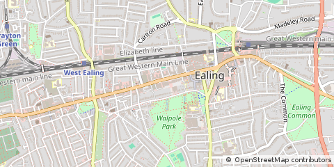 Map of Ealing, London