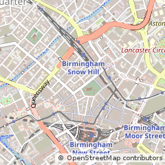 Map of Birmingham, West Midlands