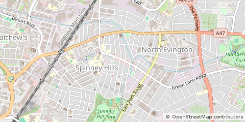 Map of Leicester, Leicestershire