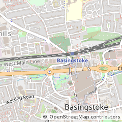 Map of Basingstoke, Hampshire