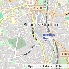 Map of Bishop's Stortford, Hertfordshire