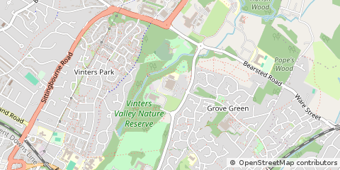 Map of Maidstone, Kent