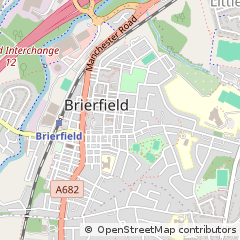 Map of Nelson, Lancashire