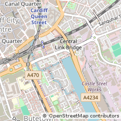 Map of Cardiff