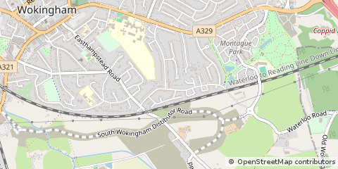 Map of Wokingham