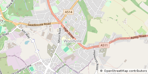 Map of Swadlincote