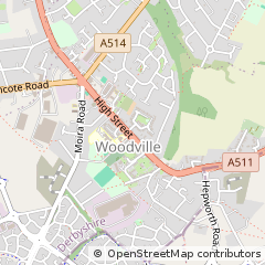 Map of Swadlincote