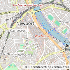 Map of Newport, Gwent