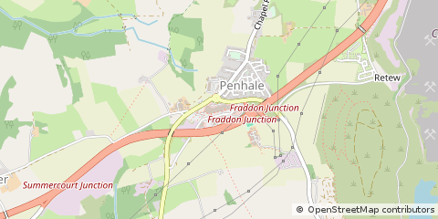Map of ST. Columb, Cornwall