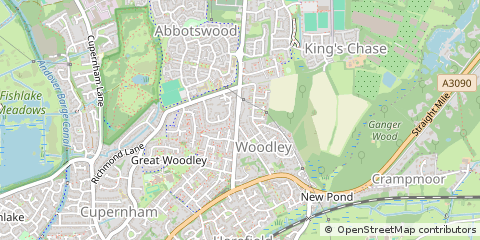 Map of Romsey, Hampshire