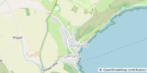 Map of Torpoint, Cornwall