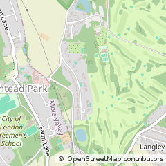 Map of Epsom, Surrey