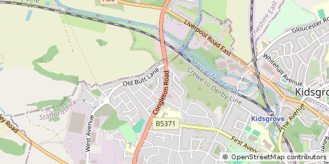 Map of Stoke-on-Trent, Staffordshire