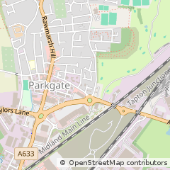 Map of Rotherham, S. Yorks
