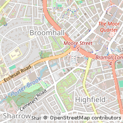 Map of Sheffield