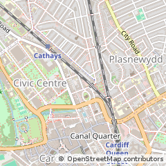 Map of Cardiff
