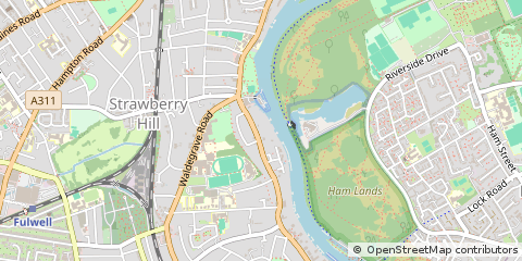 Map of Twickenham, Middlesex