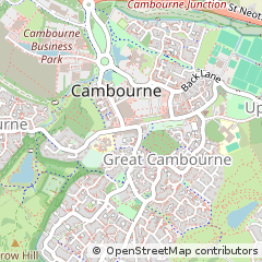 Map of Cambridge, Cambridgeshire