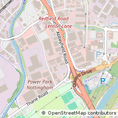 Map of Nottingham, Nottinghamshire