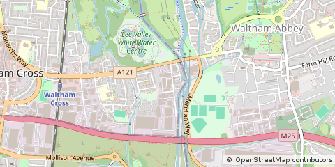 Map of Waltham Abbey