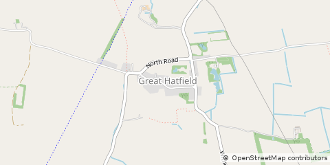 Map of Great Hatfield, East Yorkshire