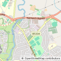 Map of Nantwich, Cheshire