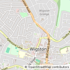 Map of Wigston, Leicestershire