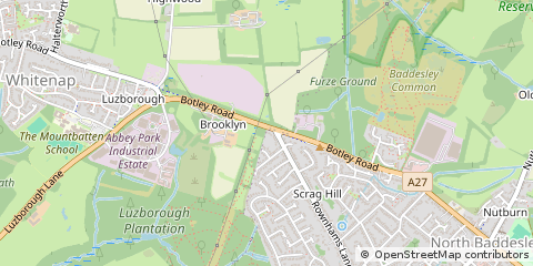 Map of Southampton, Hampshire