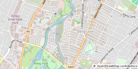 Map of 6 Ross Walk, Leicester