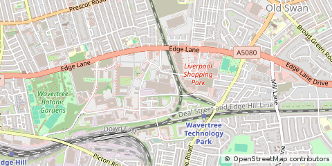 Map of Liverpool, Merseyside