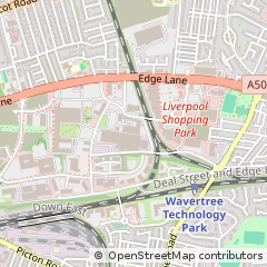 Map of Liverpool, Merseyside