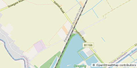 Map of Peterborough, Cambridgeshire