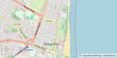 Map of Skegness, Lincolnshire