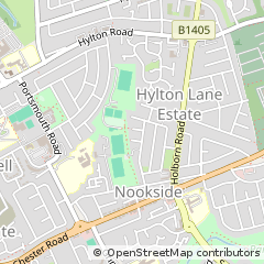 Map of Sunderland, Tyne and Wear