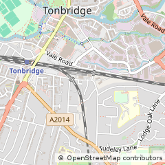 Map of Tonbridge, Kent