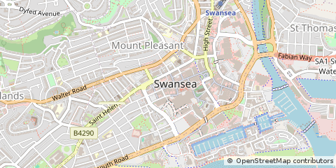 Map of Swansea