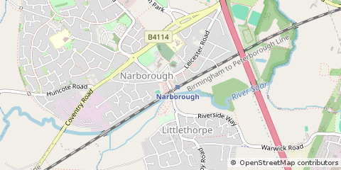 Map of Leicester
