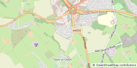 Map of Cardiff, South Glamorgan