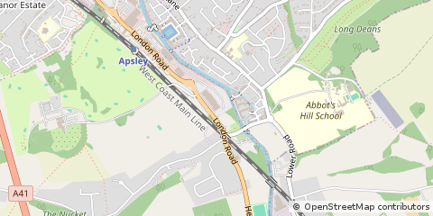 Map of Hemel Hempstead, Hertfordshire