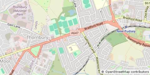 Map of Pudsey