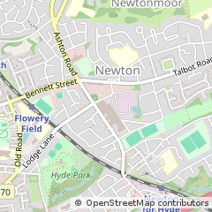 Map of Hyde, Cheshire