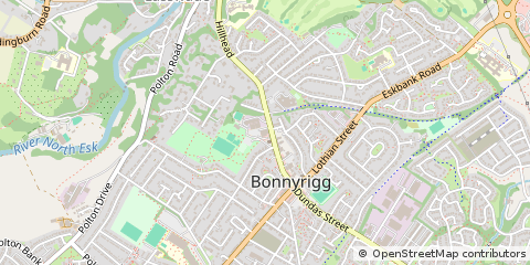 Map of Bonnyrigg