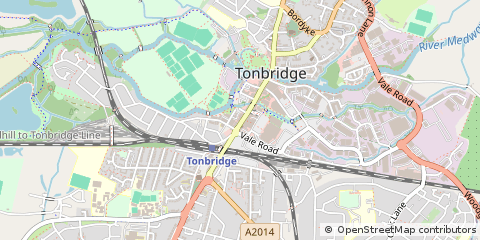 Map of Tonbridge, Kent