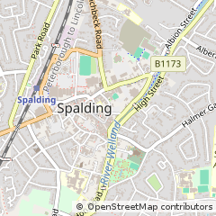 Map of Spalding, Lincolnshire