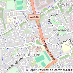 Map of Milton Keynes, Buckinghamshire